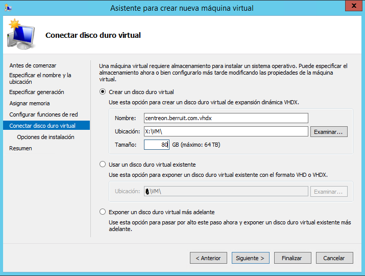 Como instalar Centreon Sobre Microsoft Hyper-v 7 6 disco - Berruit