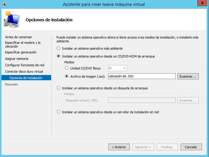 Como instalar Centreon Sobre Microsoft Hyper-v 8 7 ubicación iso - Berruit